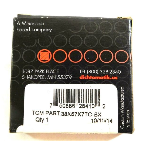 TCM 38X57X7TC-BX 1.496" x 2.244" x 0.276" NBR/Carbon Steel TC Oil Seal - Image 4