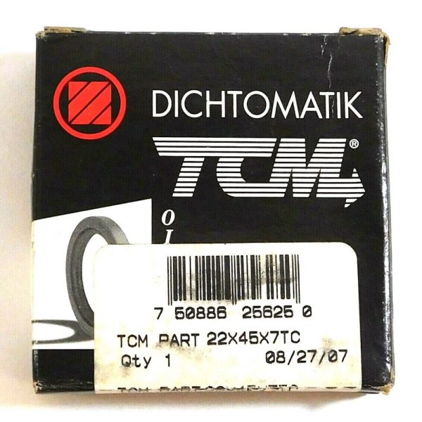 TCM 22X45X7TC 0.866" x 1.772" x 0.276" NBR/Carbon Steel TC Oil Seal - Image 4