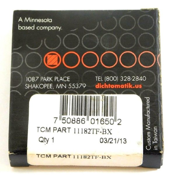 TCM 11182TF-BX 1.187" x 1.875" x 0.250" NBR/Carbon Steel TC Oil Seal - Image 4