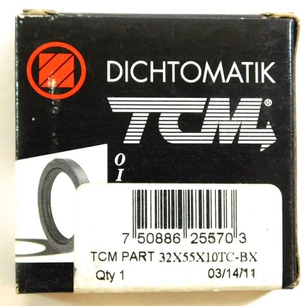 TCM 32X55X10TC-BX 1.260" x 2.165" x 0.394" NBR/Carbon Steel TC Oil Seal - Image 3