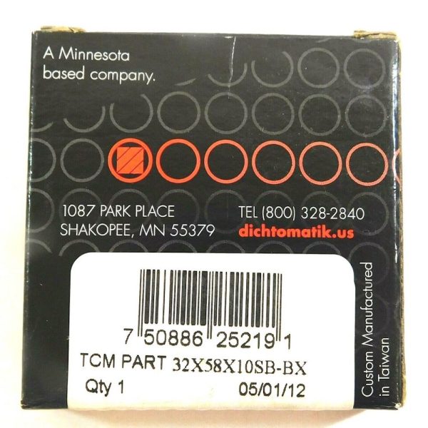 TCM 32X58X10SB-BX 1.260" x 2.283" x 0.394" NBR/Carbon Steel SB Oil Seal - Image 5