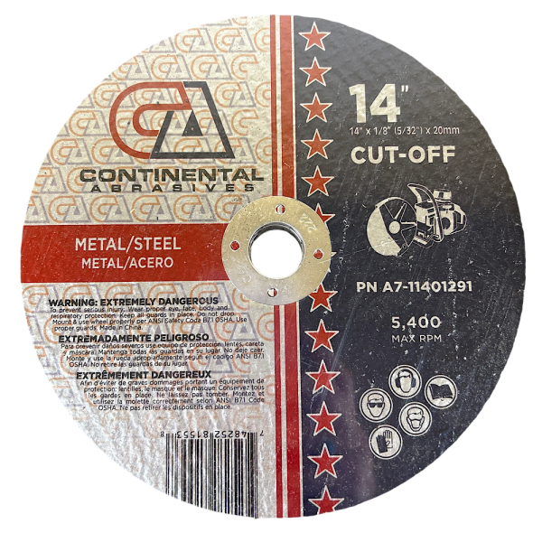 Continental Abrasives A7-11401291 Cut-Off Wheels