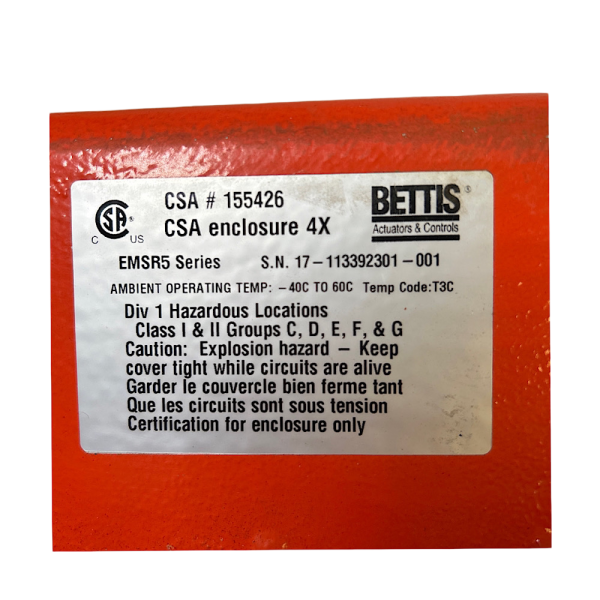 Bettis EM SR5M-90-C7-02-307/12 Electric Valve Actuator/Kinetrol Model 12 Actuator - Image 4