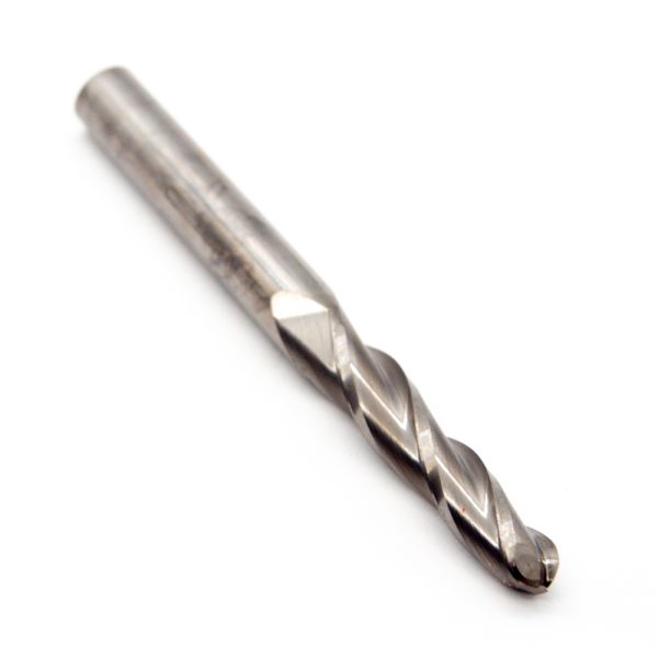 Accupro 01734417 Carbide Tapered Ball End Mill 1/4" 3FL 1.5°