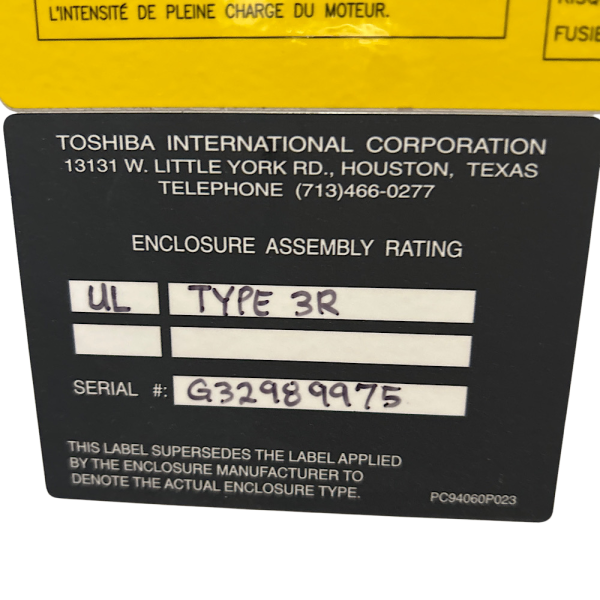 Toshiba AS3P4110AA 460V 3PH 15HP/20HP 23.5A/31.7A Variable Frequency Drive - Image 10