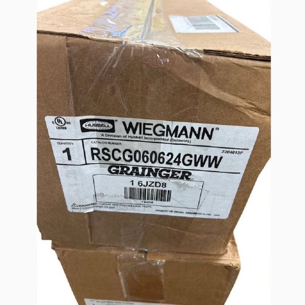 Wiegmann RSCG060624G 6" x 24" x 6" Galvanized Steel Wiring Trough Enclosure - Image 4