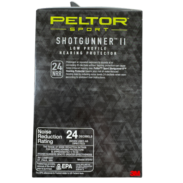 3M Peltor 97040-PEL-6C 24 NRR Sport Shotgunner II Low-Profile Hearing Protector - Image 4