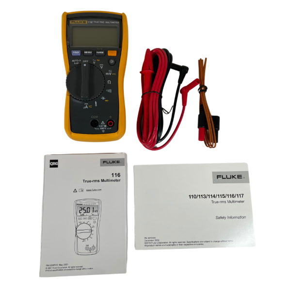 Fluke 116 600V Battery Powered Digital HVAC True RMS Multimeter - Image 4