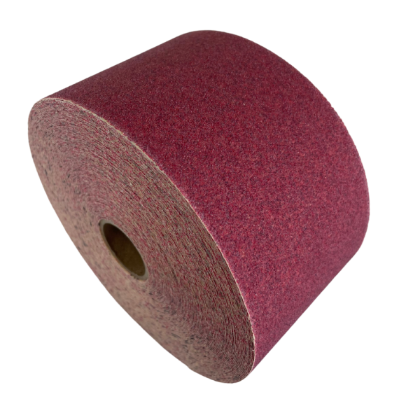 3M 01688 2-3/4" x 25 Yard P80 Grit AO Red Abrasive Stikit Sheet Roll - Image 4