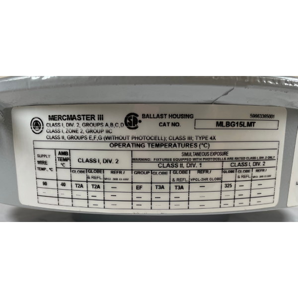 Appleton MLBG15LMT 150W 120-277V High Pressure Sodium Ballast Body - Image 4