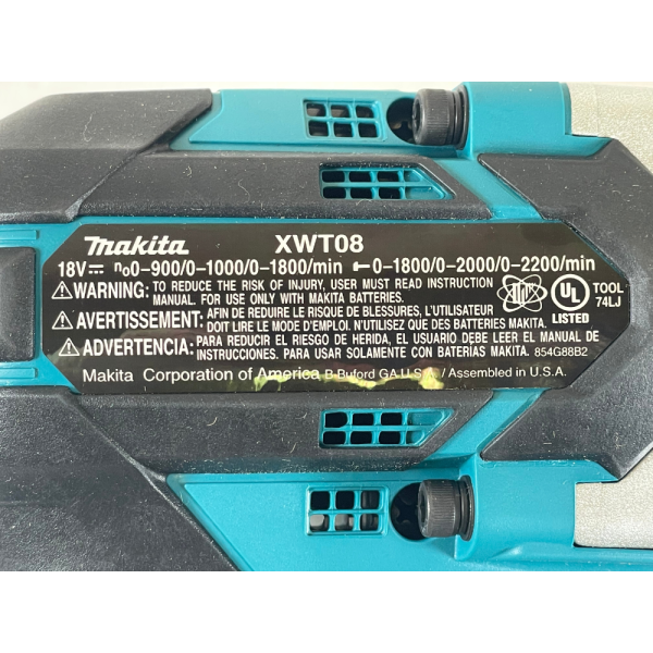 Makita XWT08Z 1/2" 18V LXT Brushless Cordless High‑Torque Impact Wrench Tool Only - Image 5