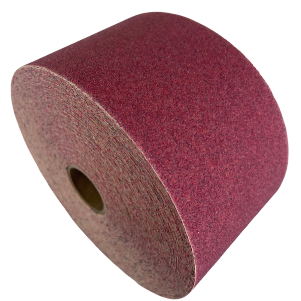 3M 01688 2-3/4" x 25 Yard P80 Grit AO Red Abrasive Stikit Sheet Roll - Image 5