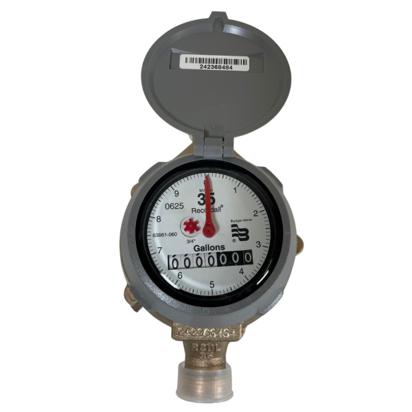 Badger 103-3721 3/4" NPT 0.75 GPM to 35 GPM 150 PSI Mechanical Flowmeter - Image 6